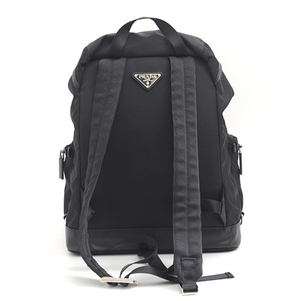 Prada Triangular Plate Backpack Nylon Black - image 2